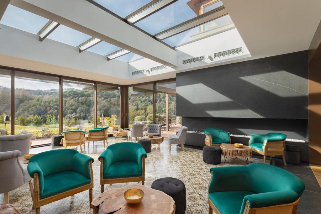 Posezení v ubytování Mas Salagros EcoResort & SPA