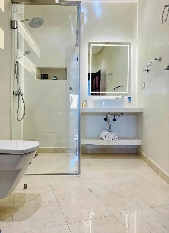 Koupelna v ubytování Aparthotel & Hotel Doha