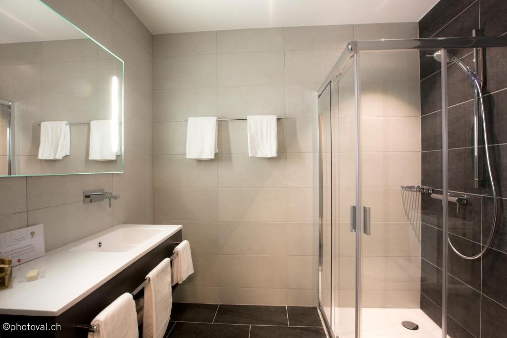Koupelna v ubytování Martigny Boutique-Hôtel