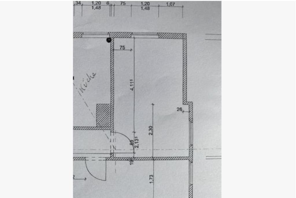Půdorys ubytování Altbauwohnung Stuttgart Ost