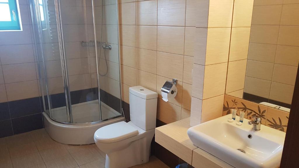 Koupelna v ubytování Hotel Cyprus