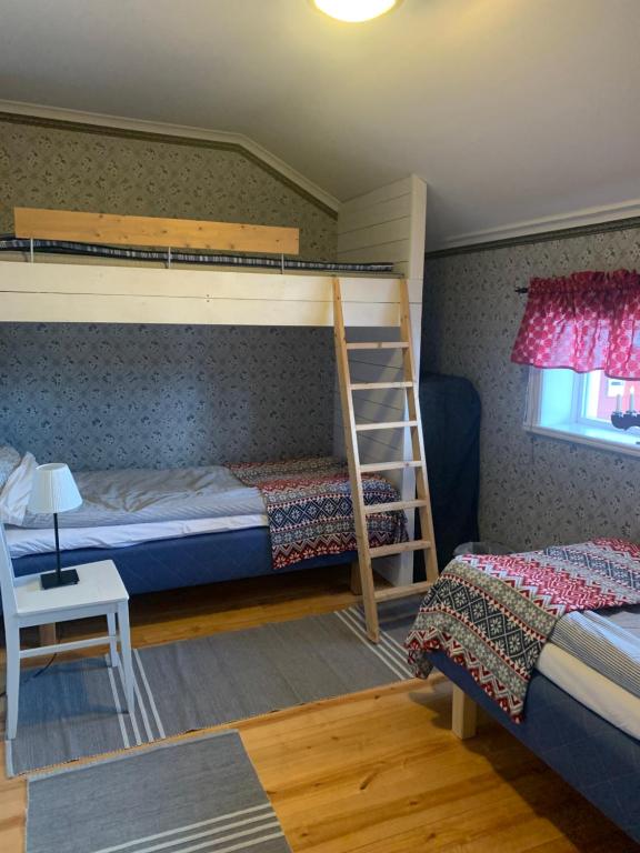 Voodi või voodid majutusasutuse Chinova Mötesgård i Järvsö toas