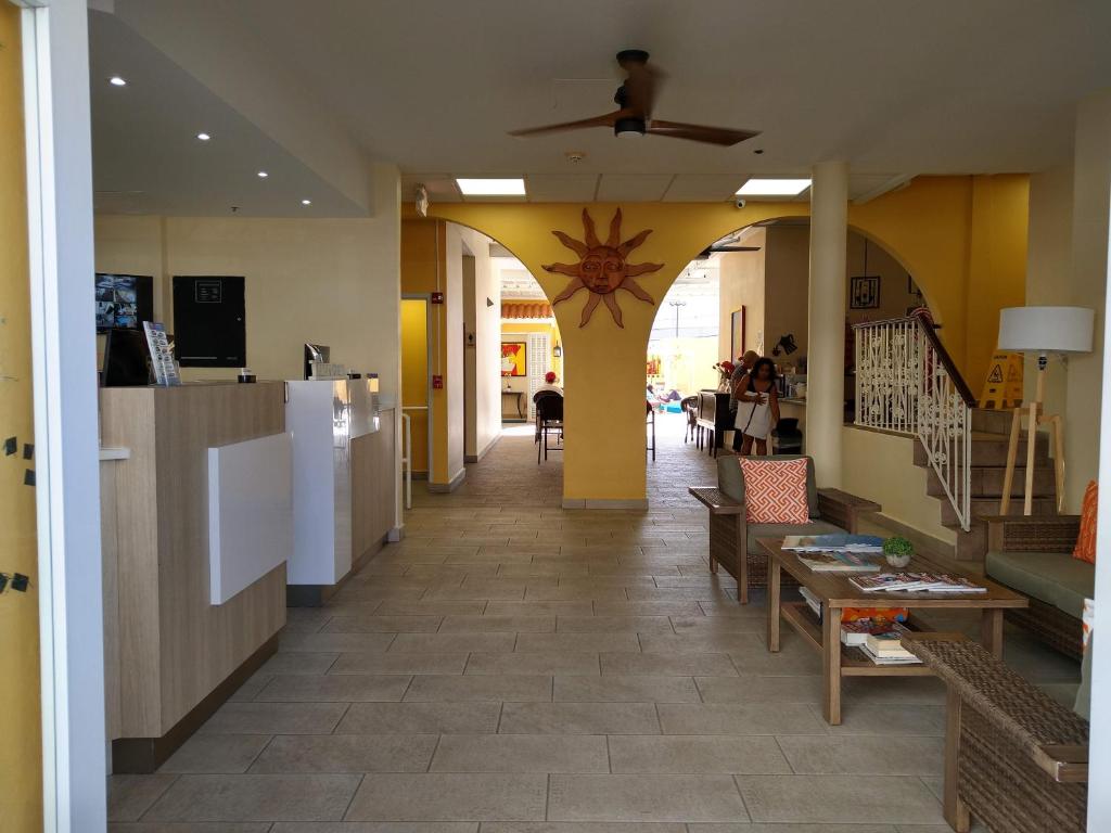 TV a/nebo společenská místnost v ubytování Hotel Villa del Sol