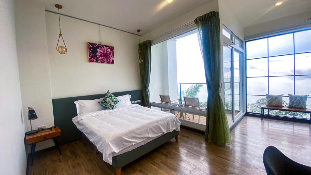Postel nebo postele na pokoji v ubytování SunSweet House