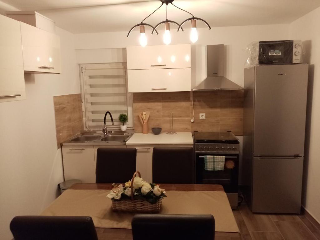 Kuchyň nebo kuchyňský kout v ubytování Green Gold