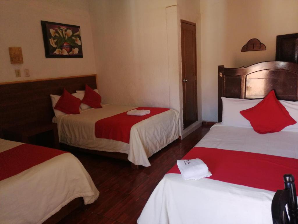 Postel nebo postele na pokoji v ubytování Hotel Colonial