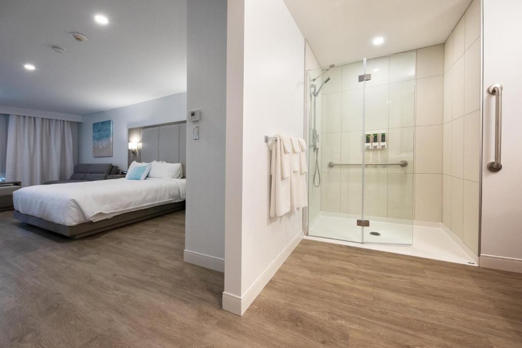 Postel nebo postele na pokoji v ubytování Hotel Plante