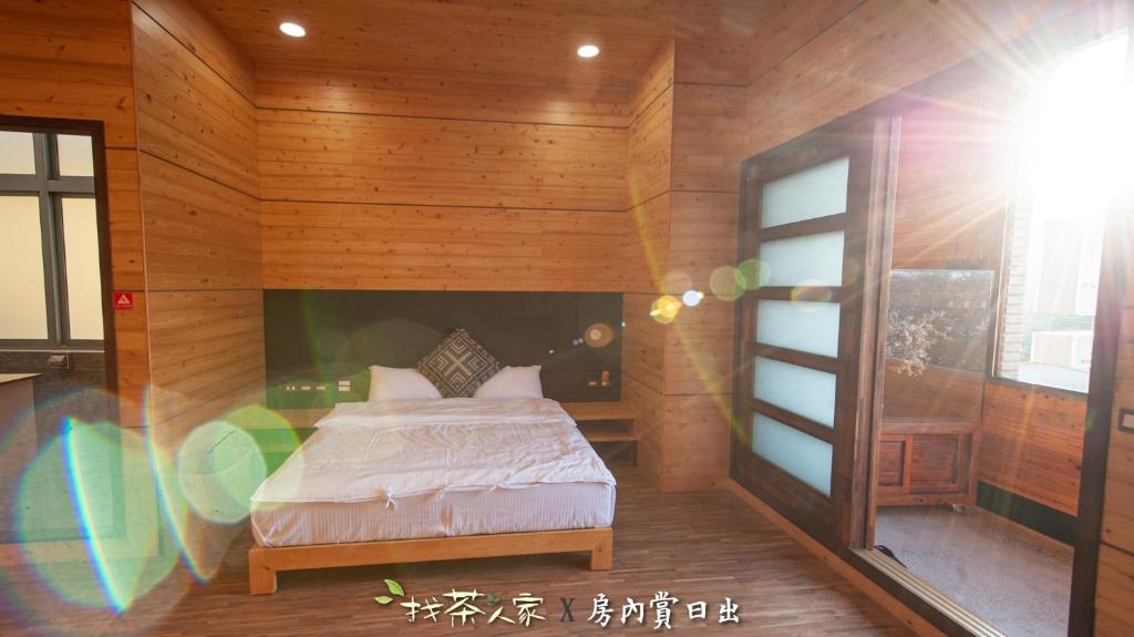 Postel nebo postele na pokoji v ubytování Alishan Hinoki B&B