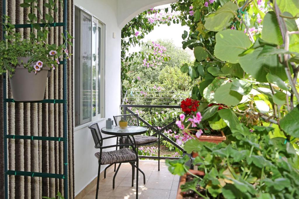 Vonkajšia záhrada v ubytovaní Apartment ADAM