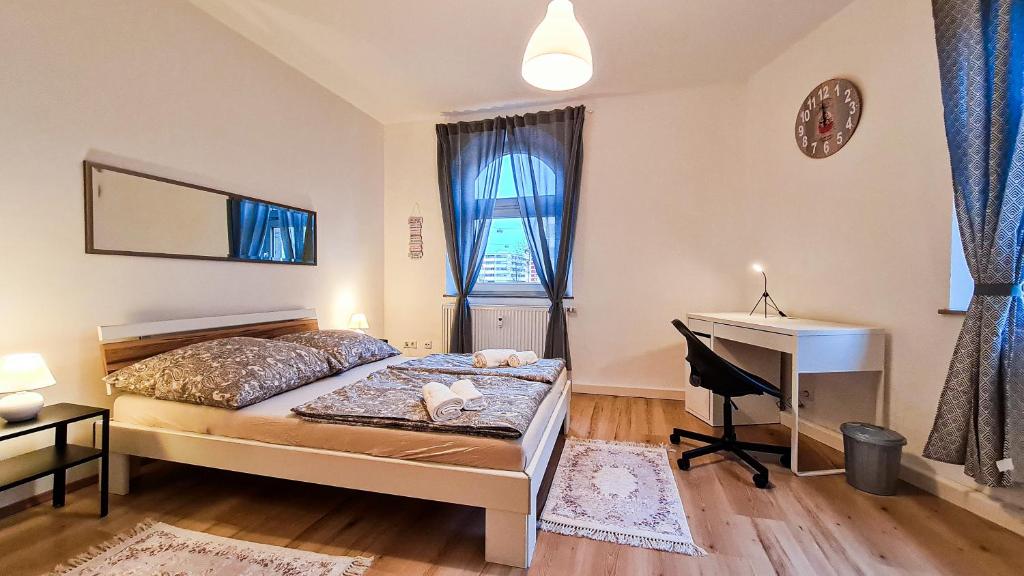 Svetainės erdvė apgyvendinimo įstaigoje Luxuriöses Apartment im Zentrum von Nürnberg