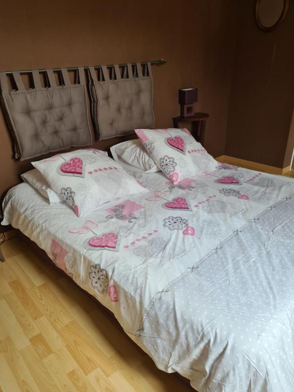 Postel nebo postele na pokoji v ubytování Gîte Avalon - Closeries du Golfe