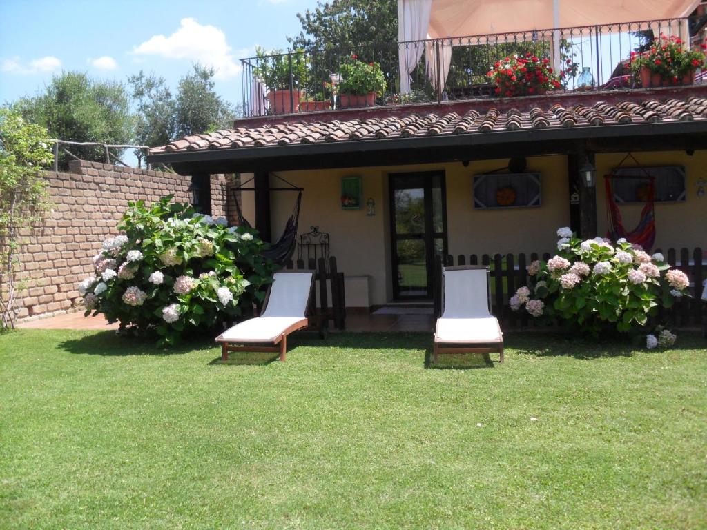 Vonkajšia záhrada v ubytovaní Agriturismo San Giacomo