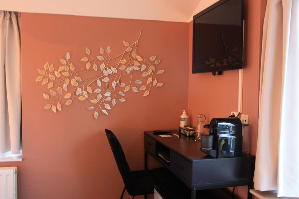 TV a/nebo společenská místnost v ubytování Maison Bellefleur B&B - Pension