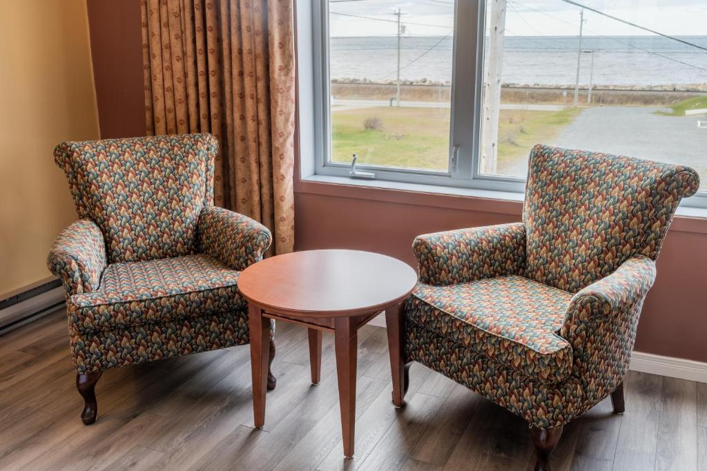 Posezení v ubytování Hôtel Motel La Vigie