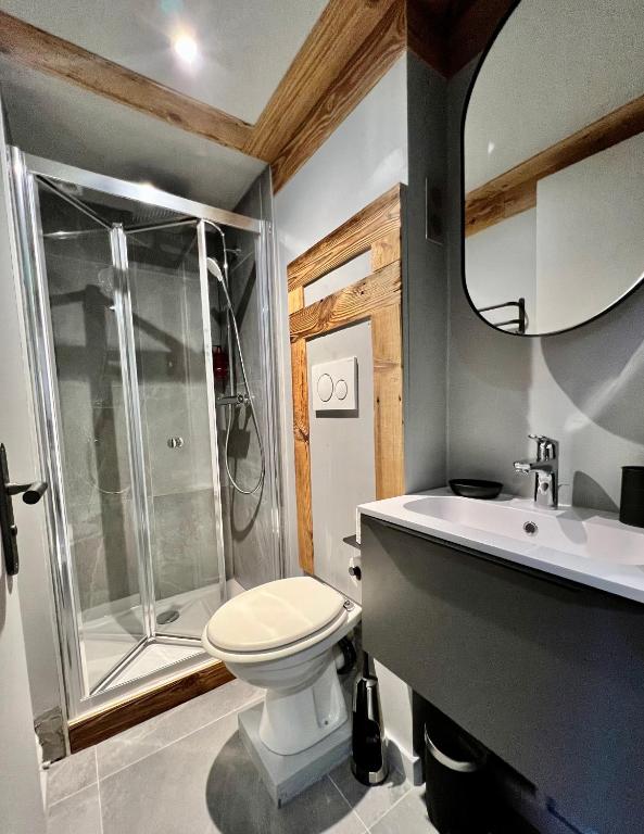 Koupelna v ubytování Grey Suite Val d'Isère