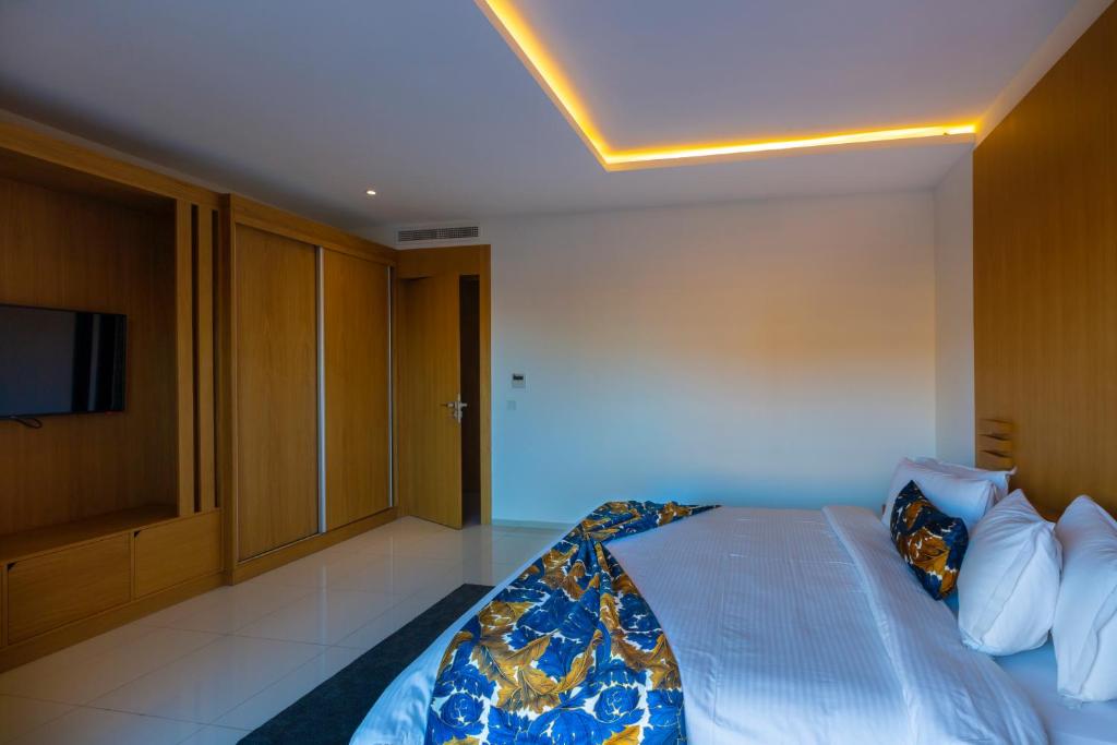 Postel nebo postele na pokoji v ubytování AppartHotel Atrani