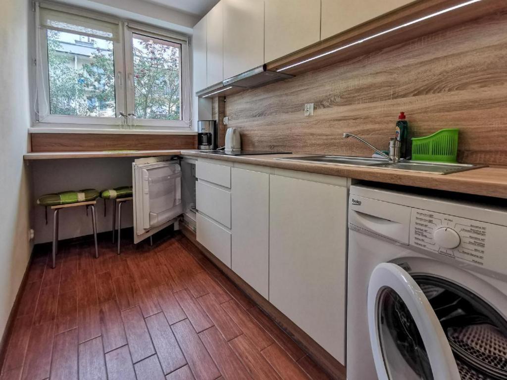 Kuchyň nebo kuchyňský kout v ubytování Apartament Wisła Centrum