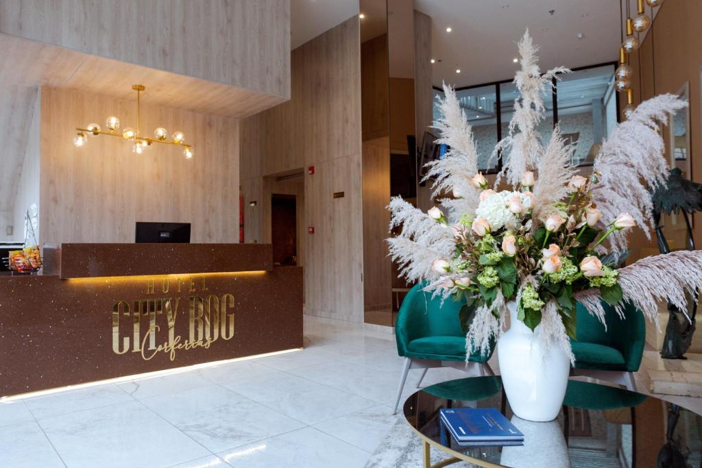 Vstupní hala nebo recepce v ubytování Hotel City Bog Corferias