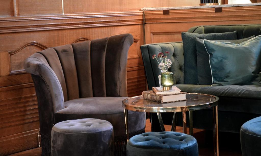 Posezení v ubytování Bjertorp Slott