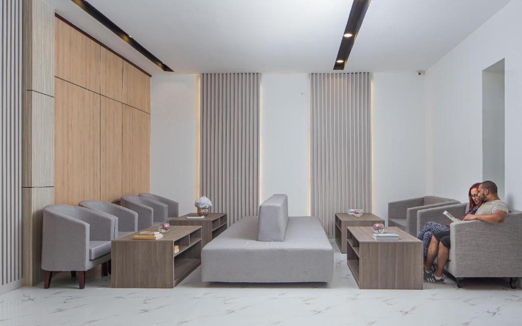 Posezení v ubytování Altos Hotel