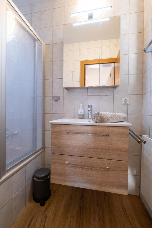 Koupelna v ubytování Pension Garni Hochmoos