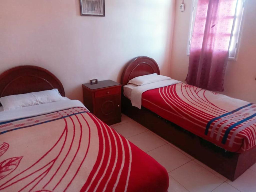 Postel nebo postele na pokoji v ubytování Amenophis Hotel