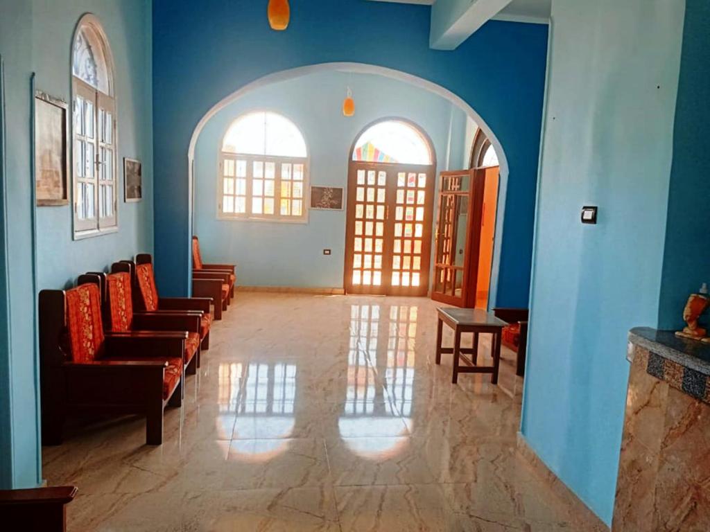 Posezení v ubytování Amenophis Hotel