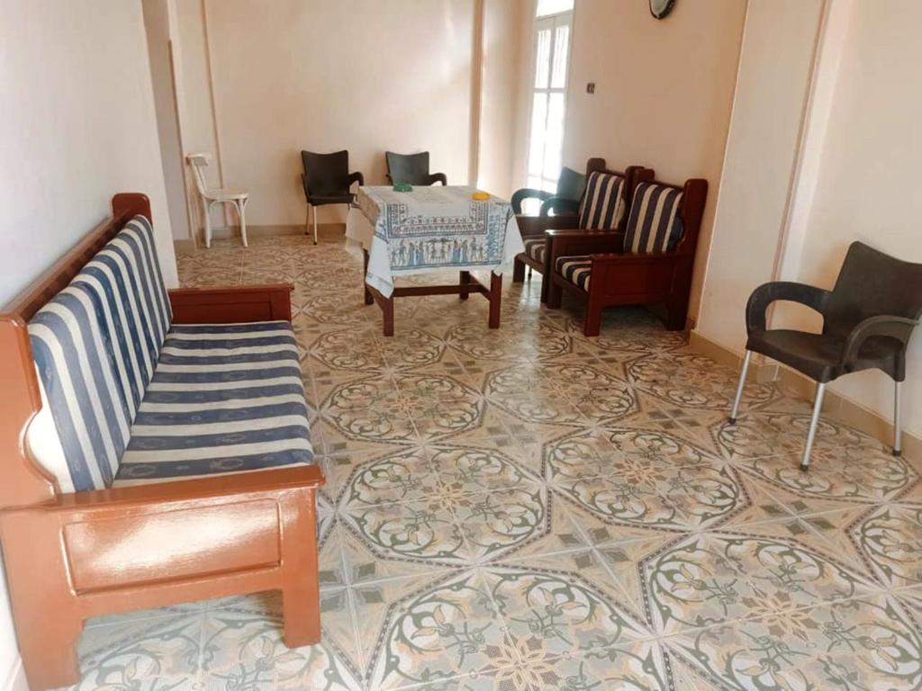 Posezení v ubytování Amenophis Hotel