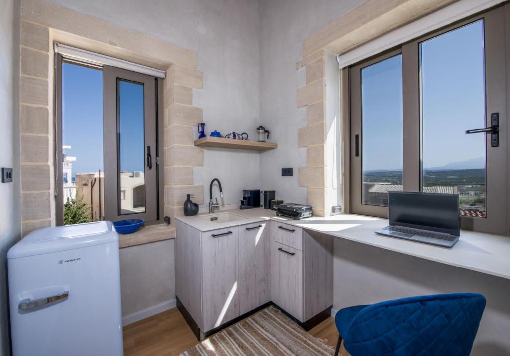 Kuchyň nebo kuchyňský kout v ubytování Casa di Grimpili