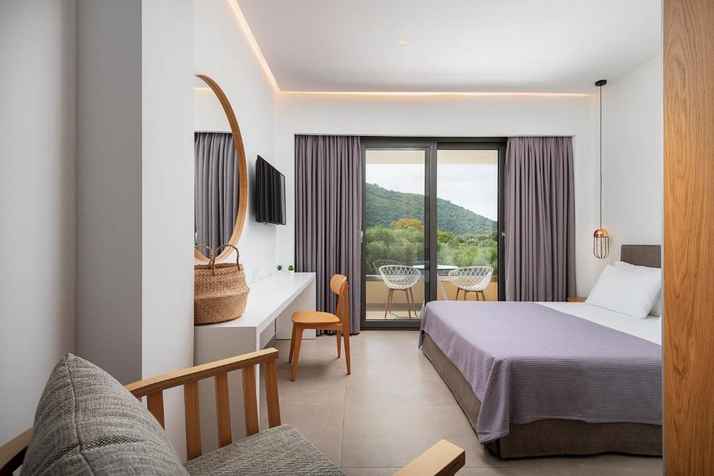 Postel nebo postele na pokoji v ubytování Urania Hotel