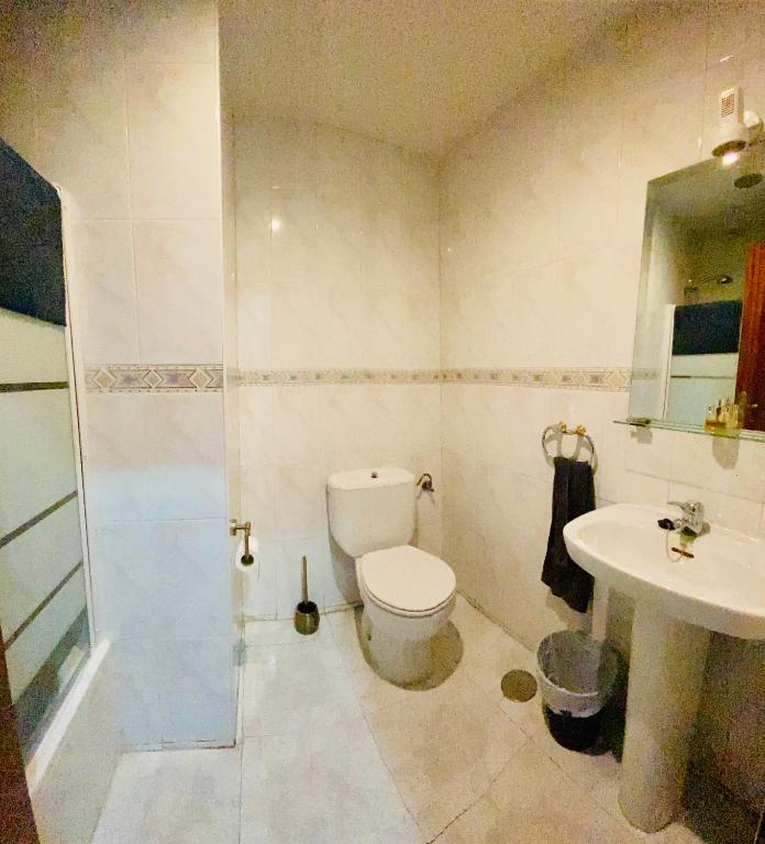 Koupelna v ubytování Hostal Sol Naciente