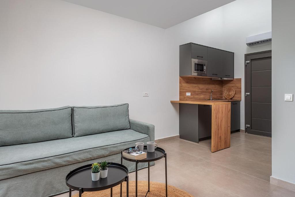 Kuchyň nebo kuchyňský kout v ubytování Urania Hotel
