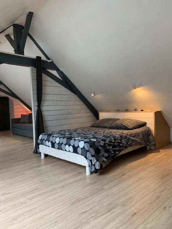 Кровать или кровати в номере Chambre en campagne