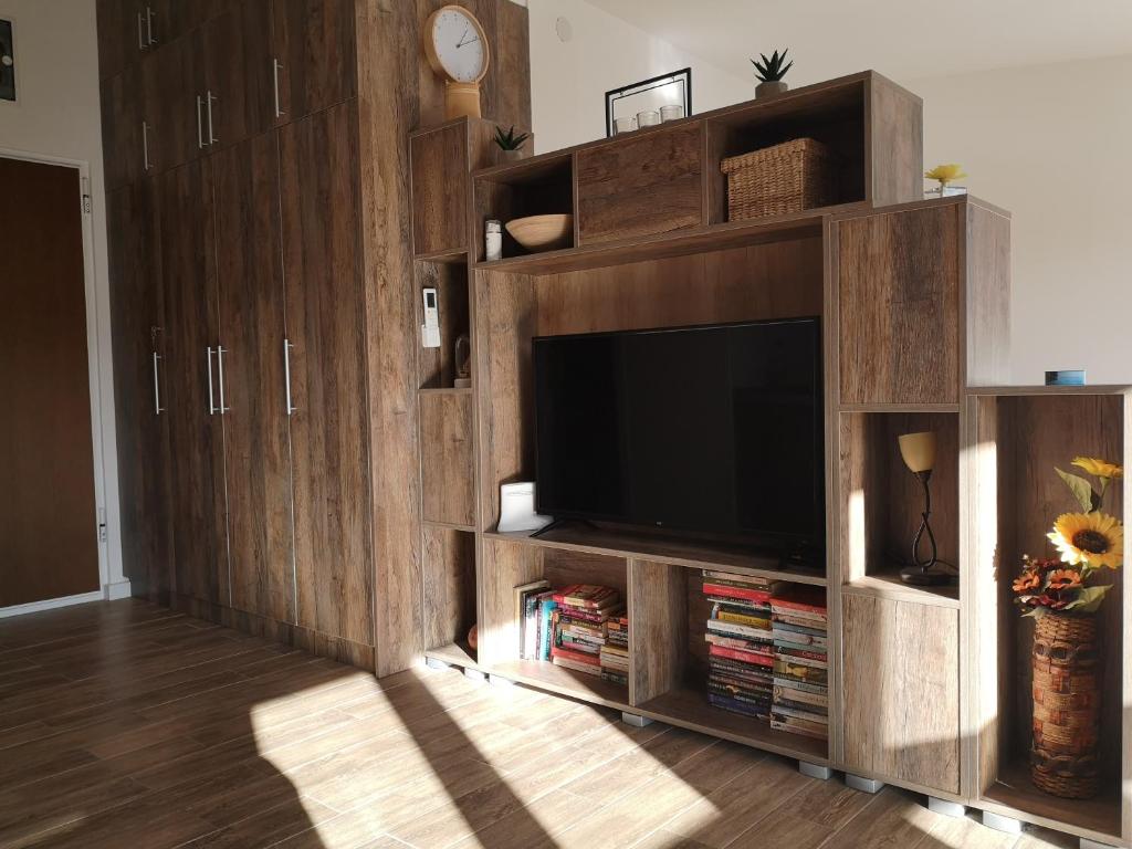 TV a/nebo společenská místnost v ubytování LAKI apartman