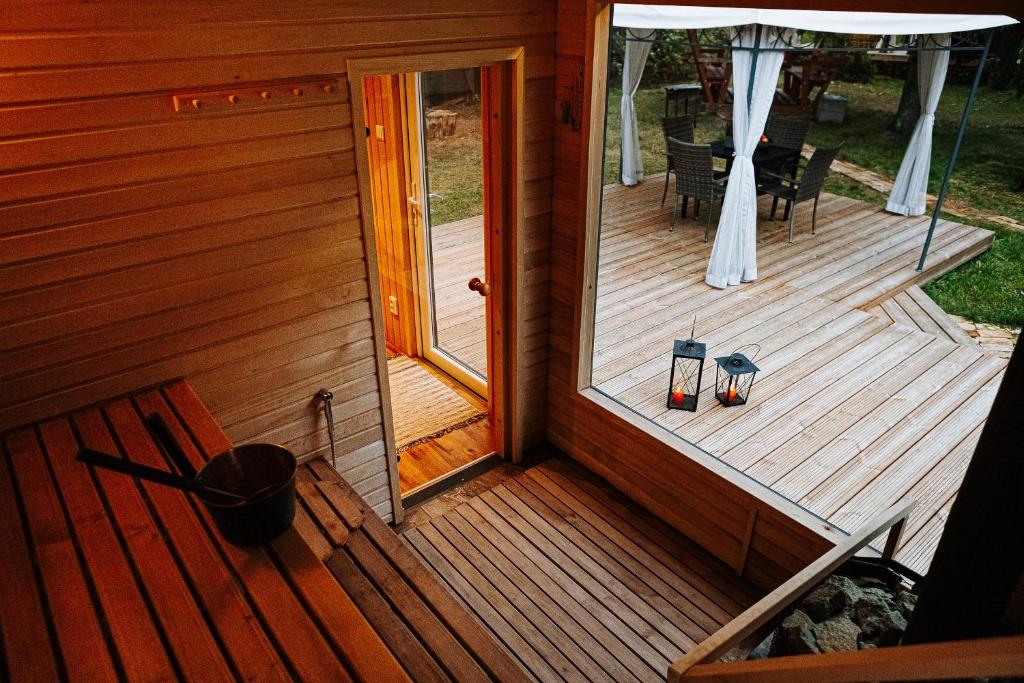 Balkón nebo terasa v ubytování Vallery Guest House