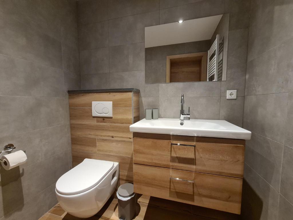 Koupelna v ubytování Hotel Pension Annerlhof