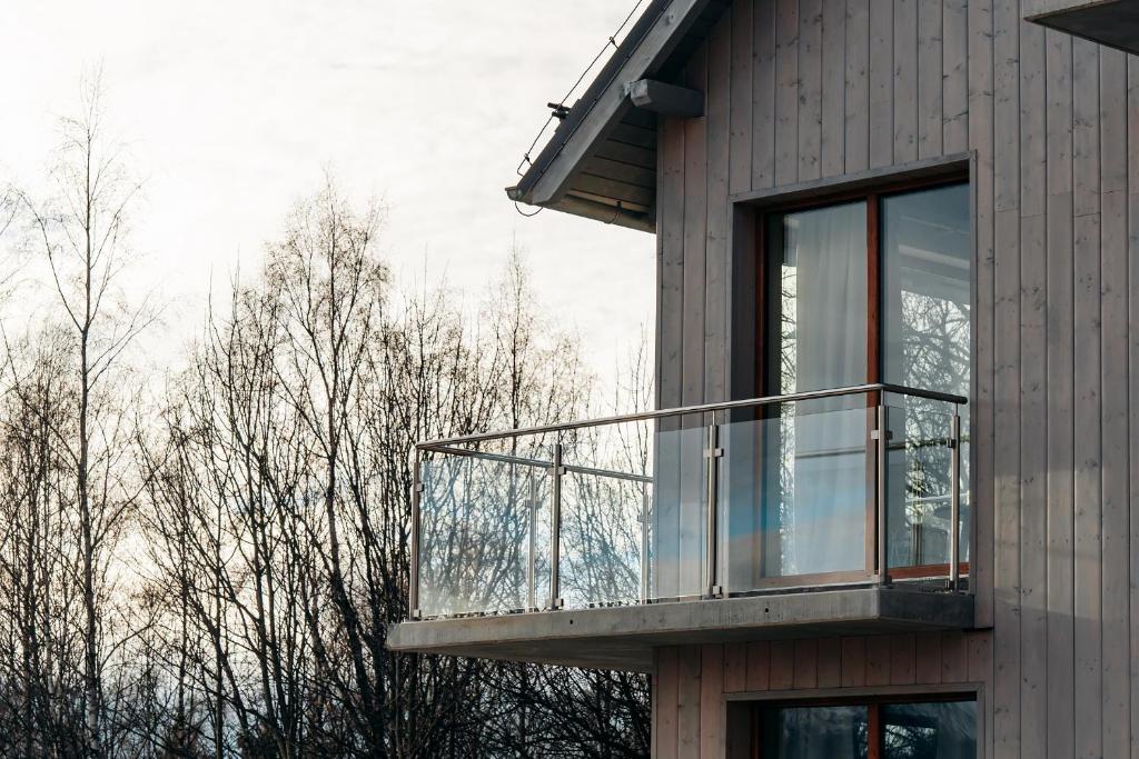 Balkón alebo terasa v ubytovaní Widokówka - Apartament 9