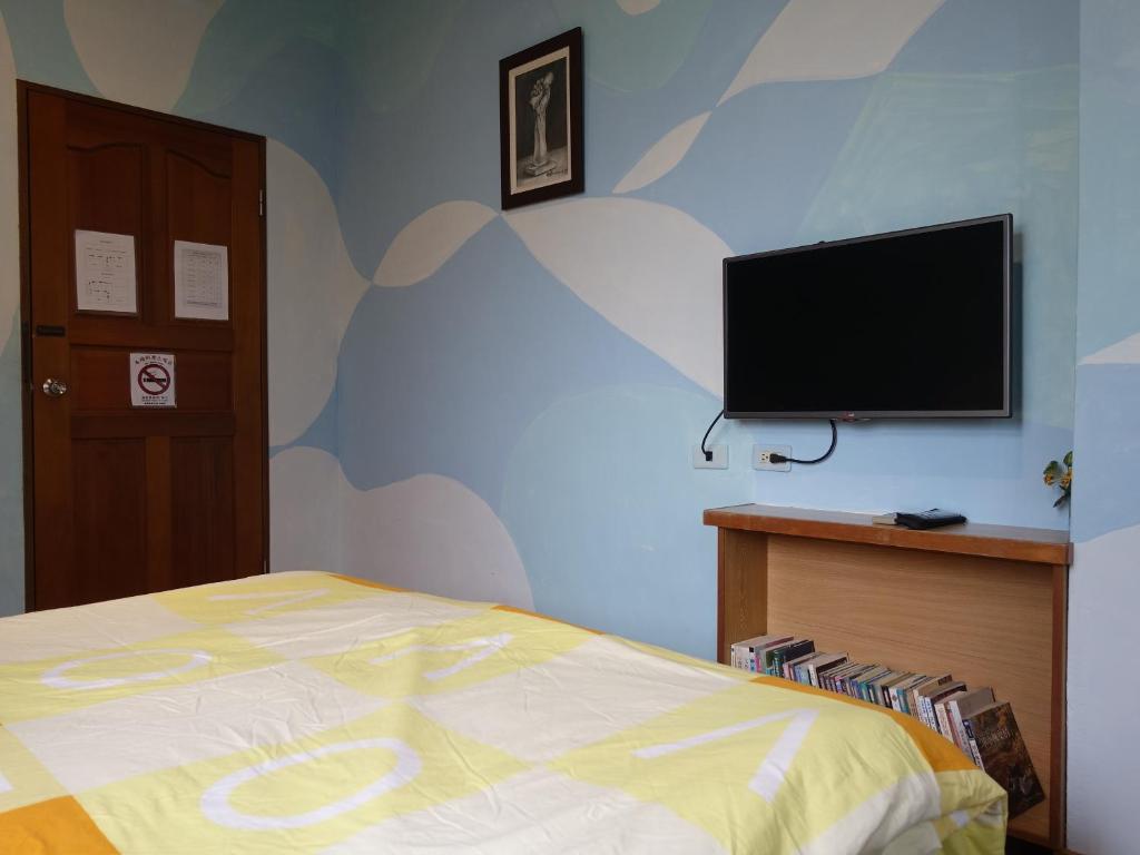 TV a/nebo společenská místnost v ubytování Erfen De Homestay
