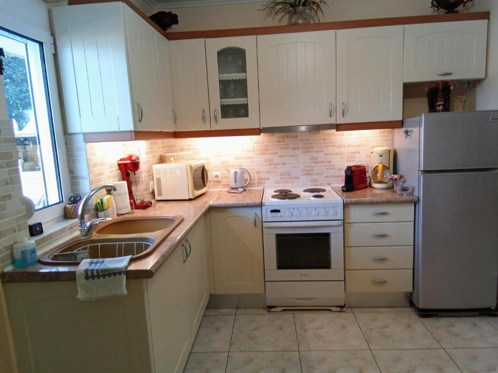 A kitchen or kitchenette at Nana's philoxenia