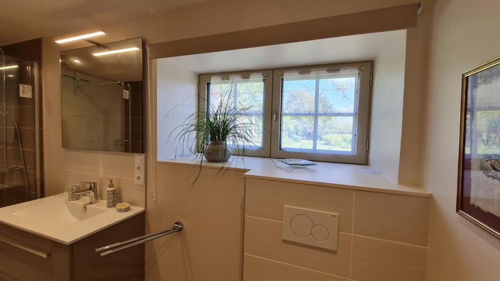Les Berges de la Planchette - Double Room With Private Bathroom
