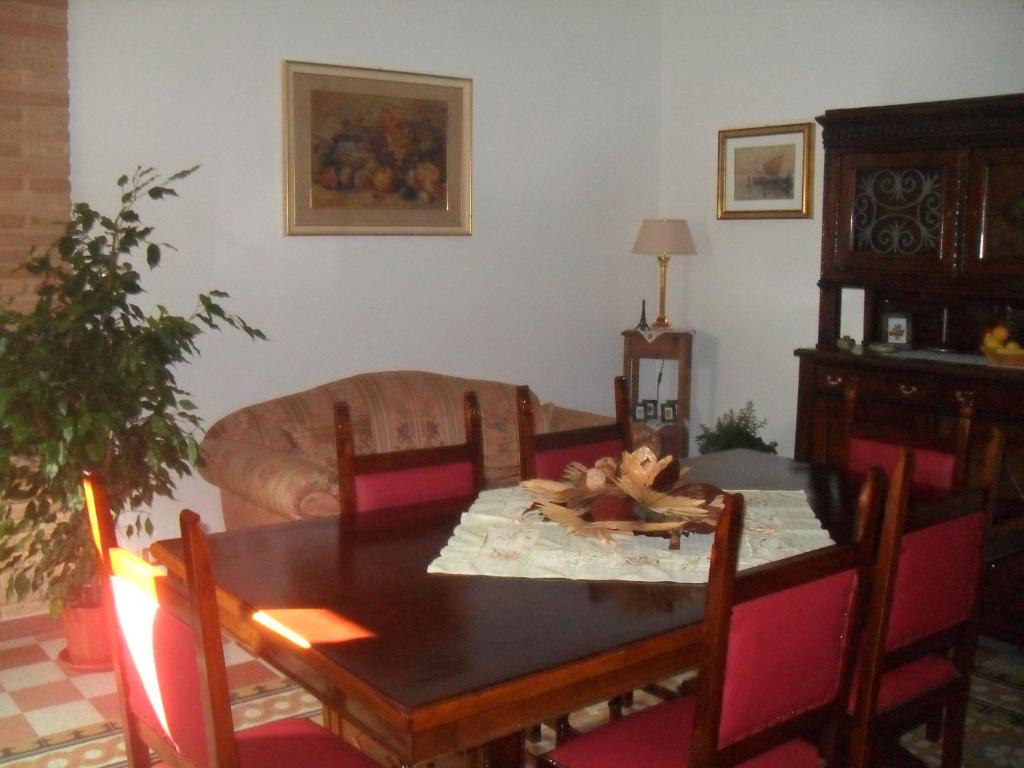 Dining area in a panziókat