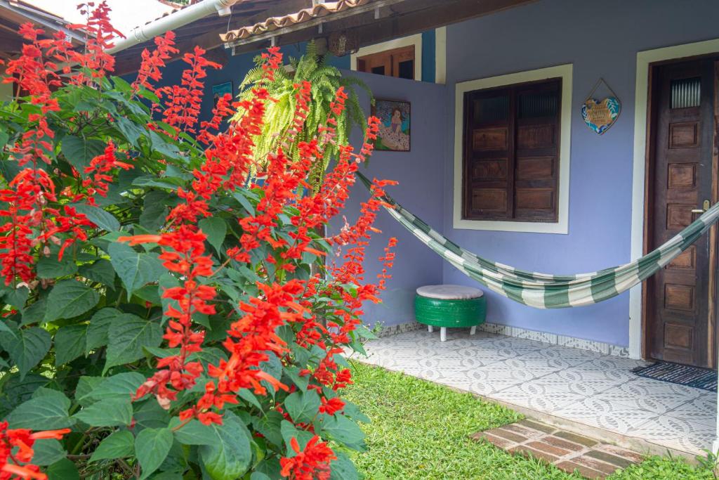 Um jardim em Pousada Aconchego