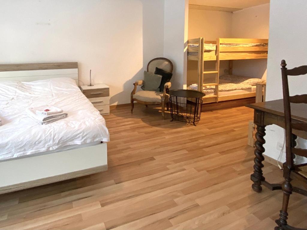 Postel nebo postele na pokoji v ubytování Appartement à la montagne