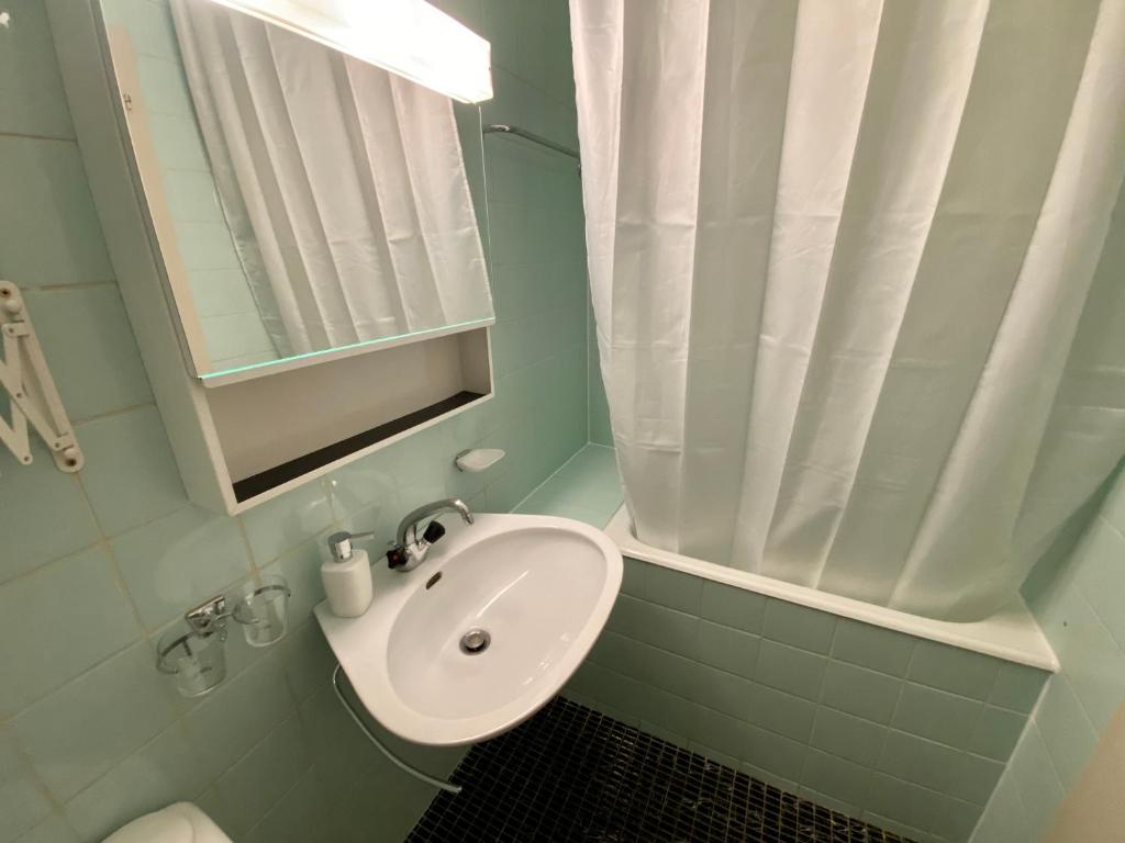 Koupelna v ubytování Appartement à la montagne