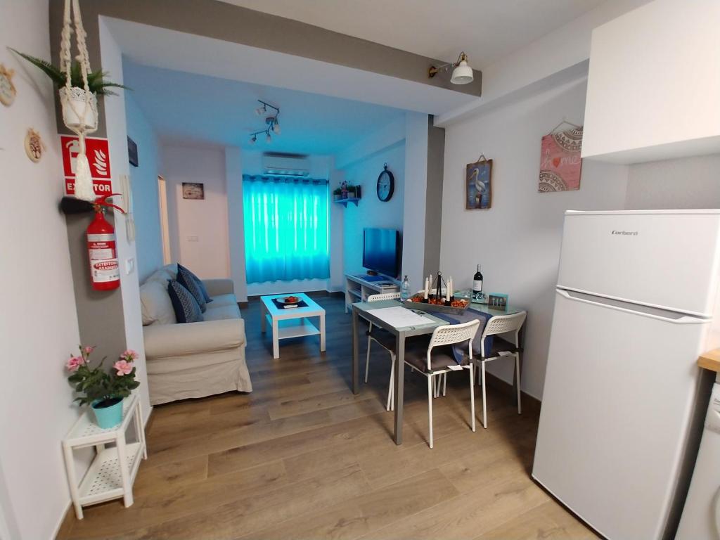 Kuchyňa alebo kuchynka v ubytovaní mi apartamento 60