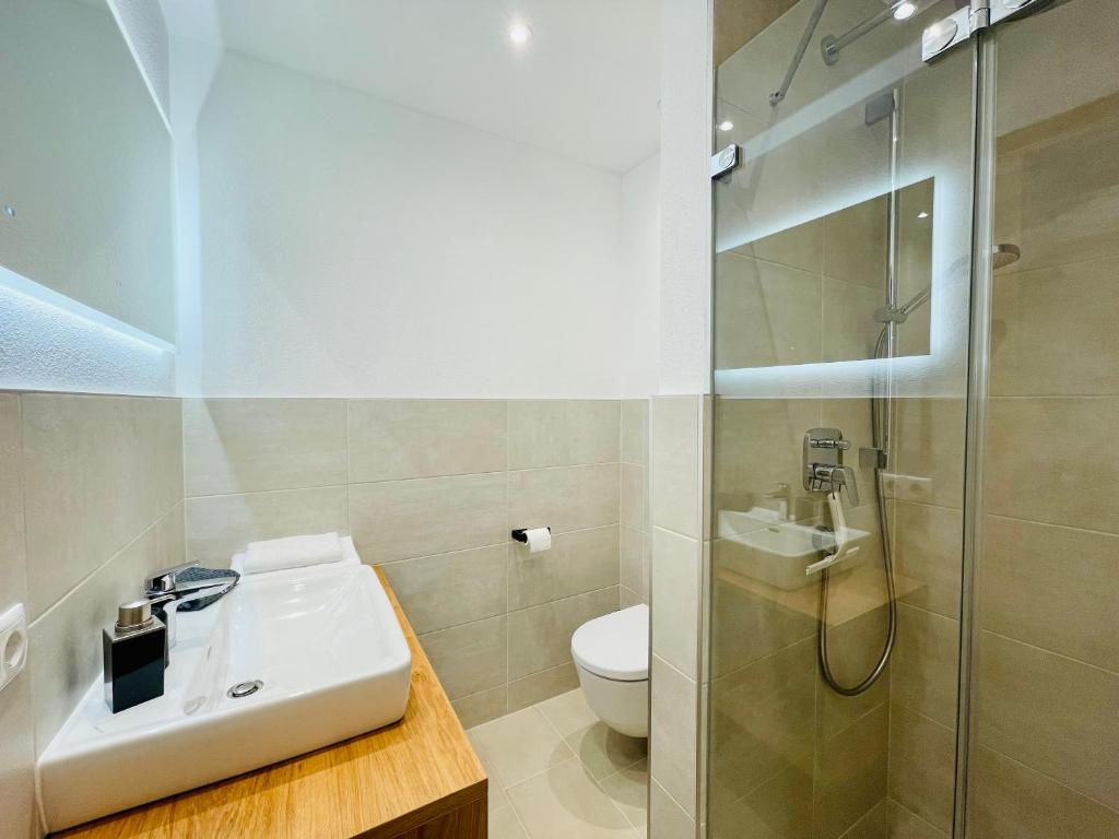 Kúpeľňa v ubytovaní Royal Swan Appartement, Tirol