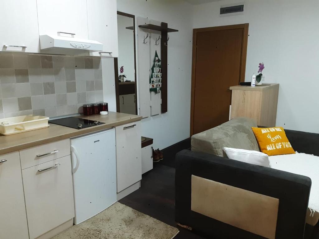 Köök või kööginurk majutusasutuses Sunčani breg apartman 7