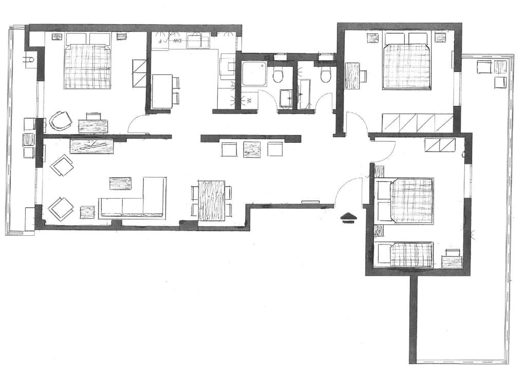 Plán poschodí v ubytovaní Spacious Unique Luxurious Central