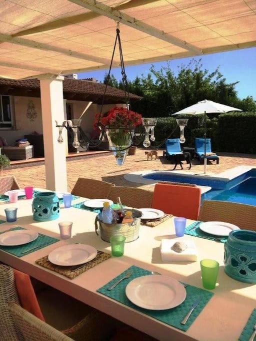Bazén v ubytování Magnifica Villa tranquila en el centro de Mallorca nebo v jeho okolí