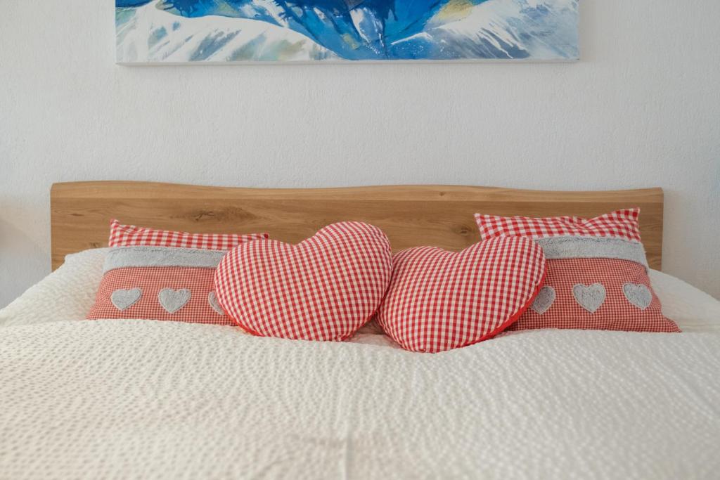 Postel nebo postele na pokoji v ubytování Haus Sonnheim